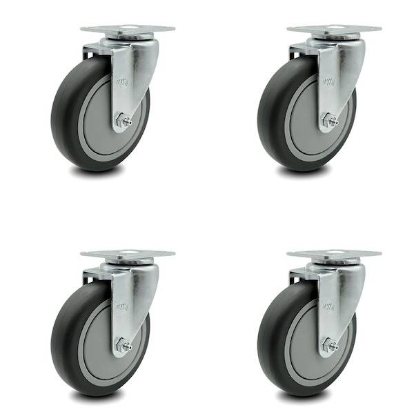 Cambro Dish Caddies Swivel Caster Replacement Set - SCC